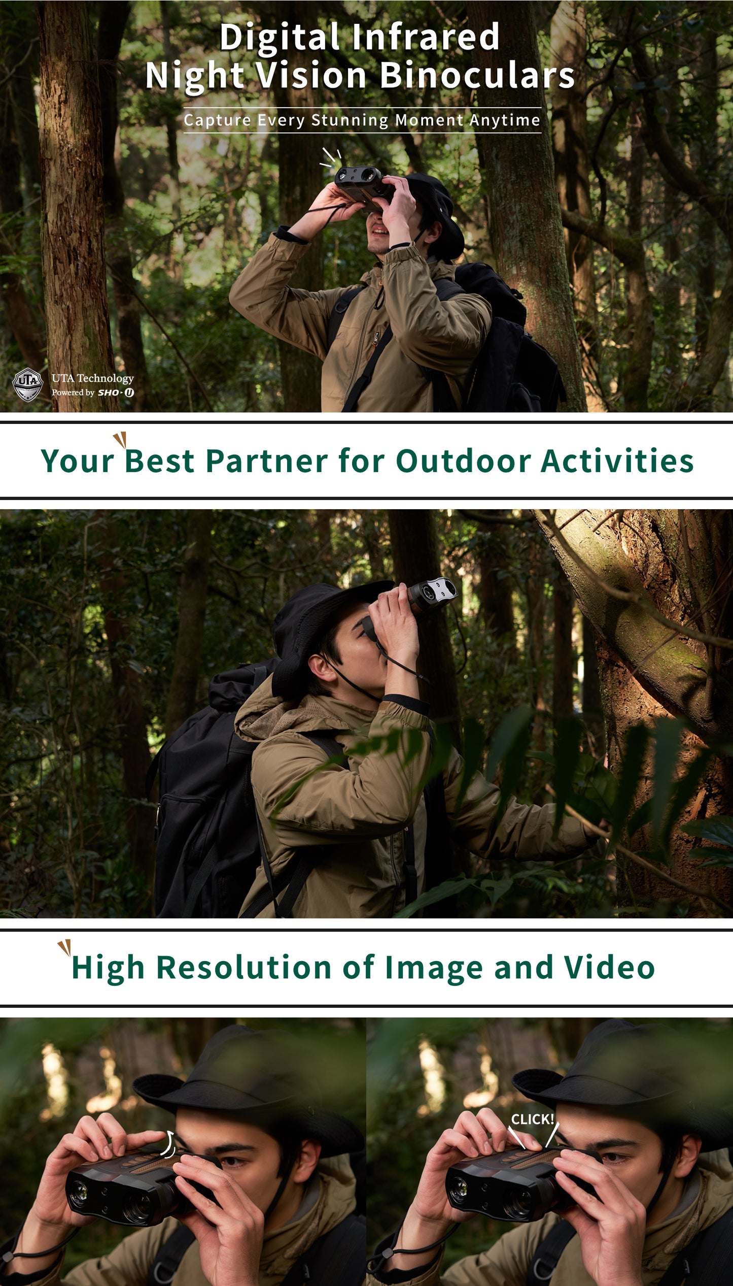 【SHO-UOO】Digital Infrared Night Vision Binoculars